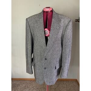 blazer western tweed Vintage grey